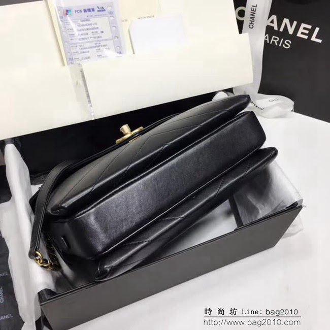 香奈兒CHANEL 57432 2018最新款式 原版皮羊皮單肩斜挎鏈條包 DSC1943